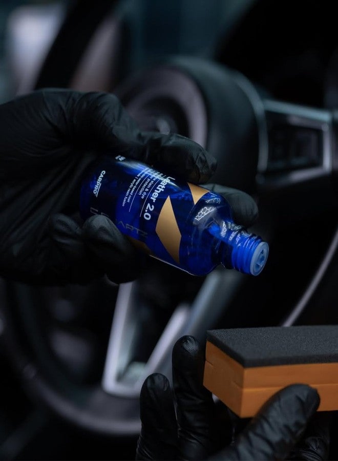 CARPRO CQUARTZ Leather 2.0 - Kit - Hydrophobic & Oil Phobic, Safe on All Car Leather, Resistance to UV, Denim Dye Coloring, Abrasion and Stains (30ml Kit) - Image 5